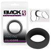 Эрекционное кольцо Black Velvets Cock Ring, 3.8 см, силикон, черное фото №1 — секс игрушки: Украина, NO TABOO