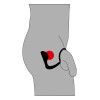 Эрекционное кольцо с анальной пробкой Black Velvets Ring & Plug, черное фото №7 — секс игрушки: Украина, NO TABOO