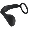 Эрекционное кольцо с анальной пробкой Black Velvets Ring & Plug, черное фото №5 — секс игрушки: Украина, NO TABOO