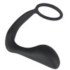 Эрекционное кольцо с анальной пробкой Black Velvets Ring & Plug, черное фото №4 — секс игрушки: Украина, NO TABOO