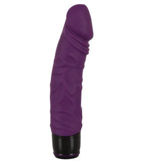 Вибратор реалистичный Vibra Lotus Natural Vibrator, силикон, фиолетовый - No Taboo