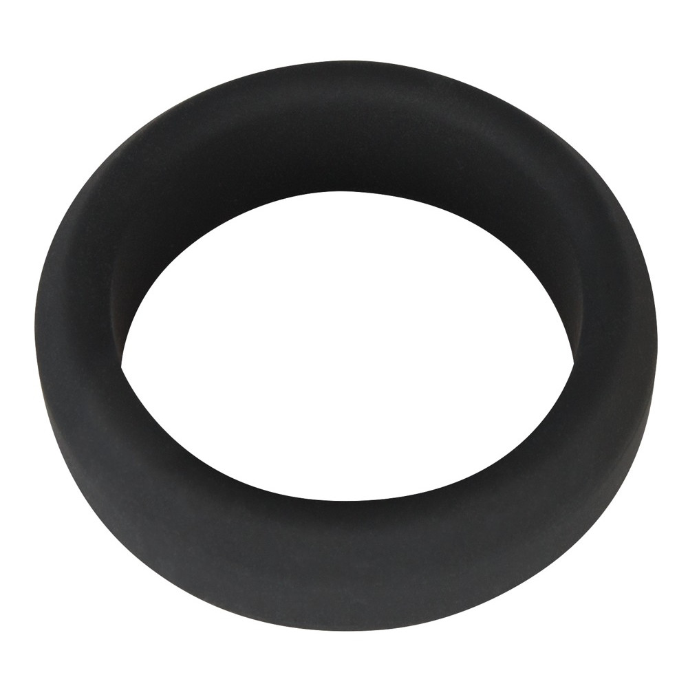 Эрекционное кольцо Black Velvets Cock Ring, 3.8 см, силикон, черное фото №2 — секс игрушки: Украина, NO TABOO