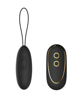 Виброяйцо Dream Toys Elize Elite с пультом, черное, 8 х 3 см - No Taboo