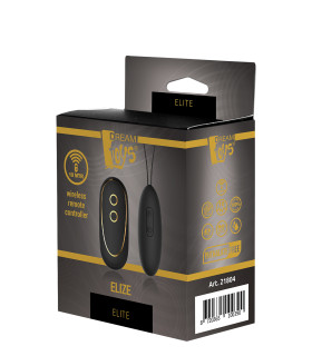 Виброяйцо Dream Toys Elize Elite с пультом, черное, 8 х 3 см - No Taboo