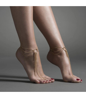 Браслеты для ног Bijoux Indiscrets Magnifique Feet Chain, золотые - No Taboo