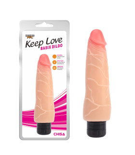 Вібратор реалистичный большой Сhisa Basix Dildo, бежевый, 21.5 см х 5.7 см - No Taboo