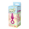 Анальная пробка, S, Dream Toys Flirts розовая, 8.5 см х 2.3 см фото №2 — секс игрушки: Украина, NO TABOO