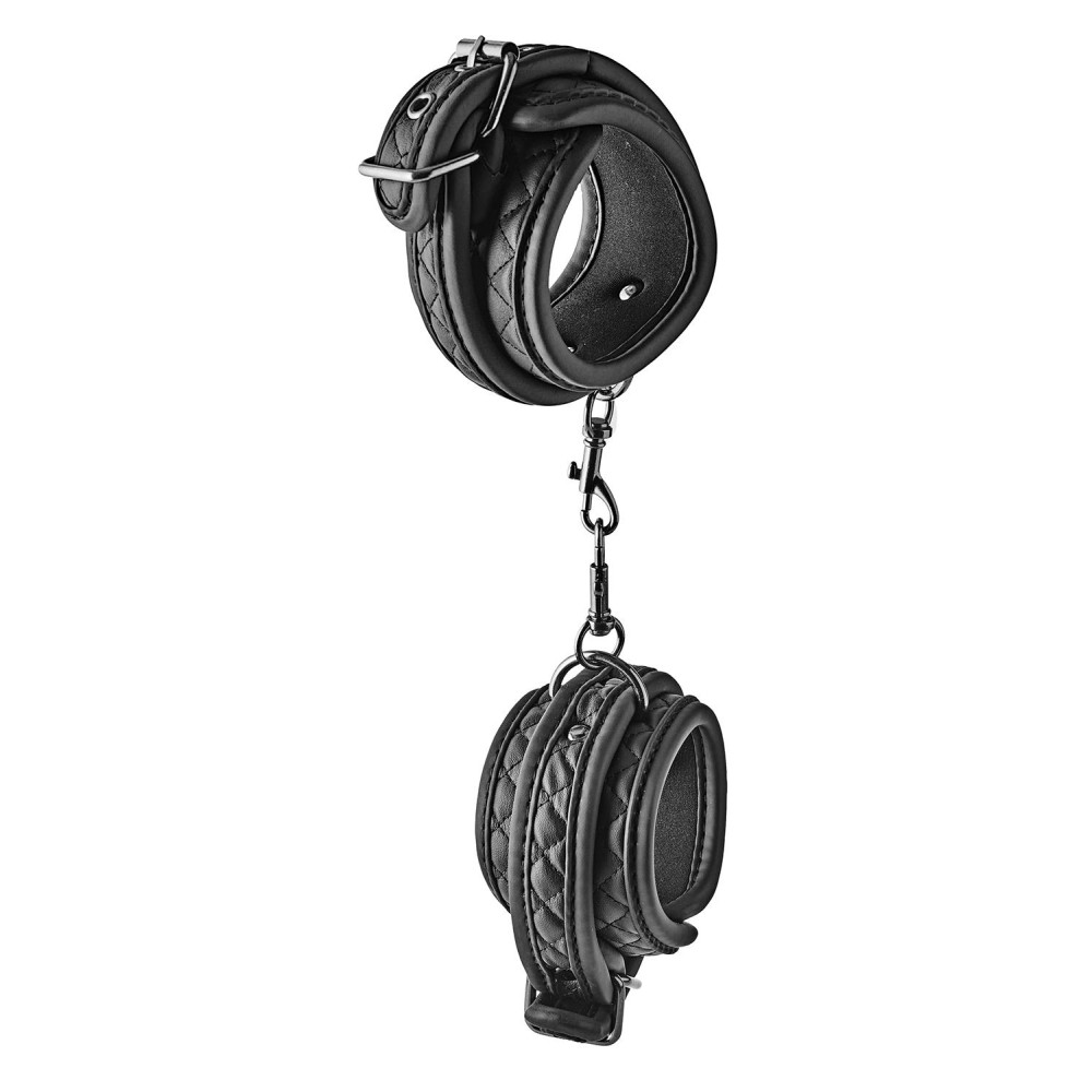 Поножи Dream Toys BLAZE ANKLE CUFF DIAMOND BLACK, фото №4 — секс шоп Украина, NO TABOO