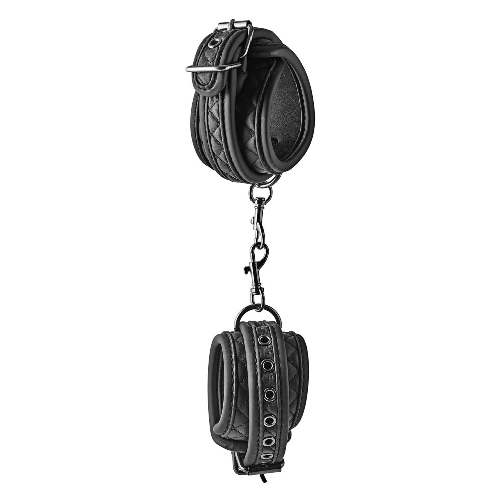 Поножи Dream Toys BLAZE ANKLE CUFF DIAMOND BLACK, фото №5 — секс шоп Украина, NO TABOO