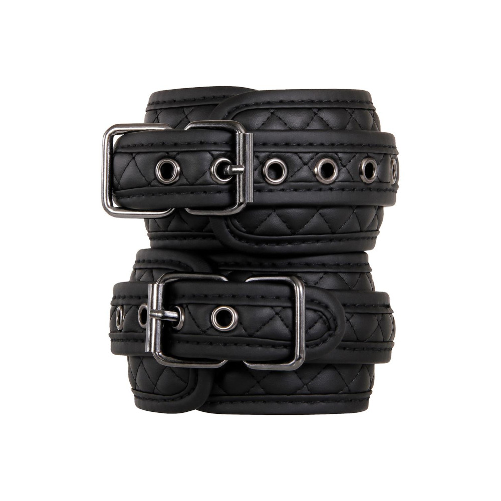 Поножи Dream Toys BLAZE ANKLE CUFF DIAMOND BLACK, фото №0 — секс шоп Украина, NO TABOO