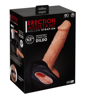 Страпон полый (фаллопротез) Erection Assistant Hollow Strap-On, 24 см х 4.5 см - No Taboo