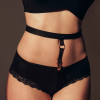 Пояс для белья Bijoux Indiscrets MAZE - Lingerie and stocking belt, черный, фото №1 — секс шоп Украина, NO TABOO