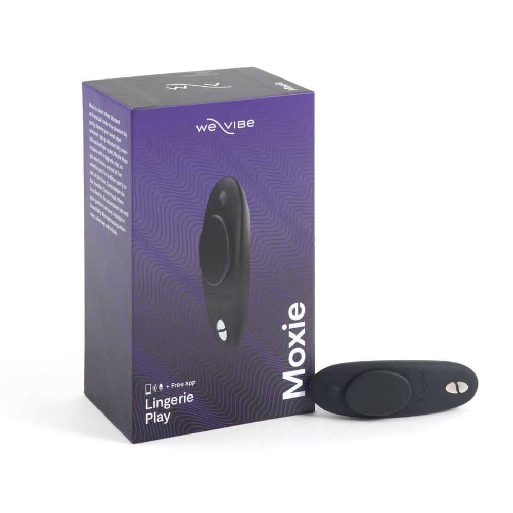 Вибратор в трусики Moxie от We-Vibe, на магните, с управлением с телефона, черный фото №2 — секс игрушки: Украина, NO TABOO