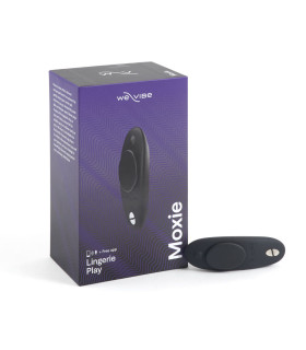 Вібратор в трусики Moxie від We-Vibe, на магніті, з керуванням з телефону, чорний - No Taboo