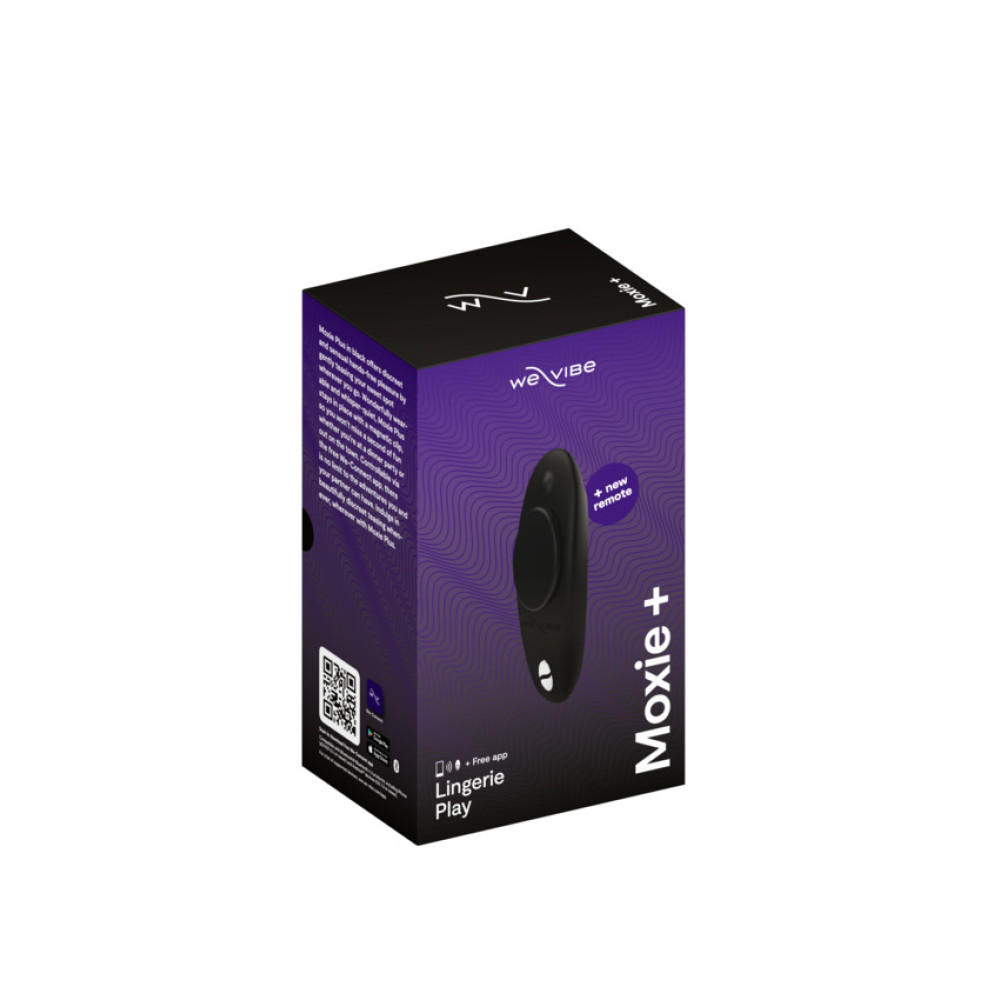 Вибратор в трусики Moxie+ от We-Vibe, на магните, с управлением с телефона, черный фото №2 — секс игрушки: Украина, NO TABOO