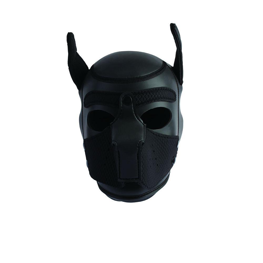 Маска-шлем собачки на голову Sins Inquisition Be My Master Bondage Puppy Hood, черная, фото №2 — секс шоп Украина, NO TABOO