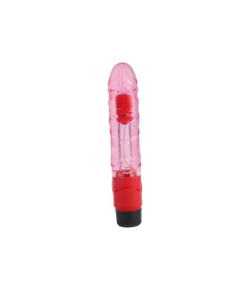 Вибратор реалистичный Realistic Vibe Chisa, красный, 22.5 см х 3.9 см - No Taboo