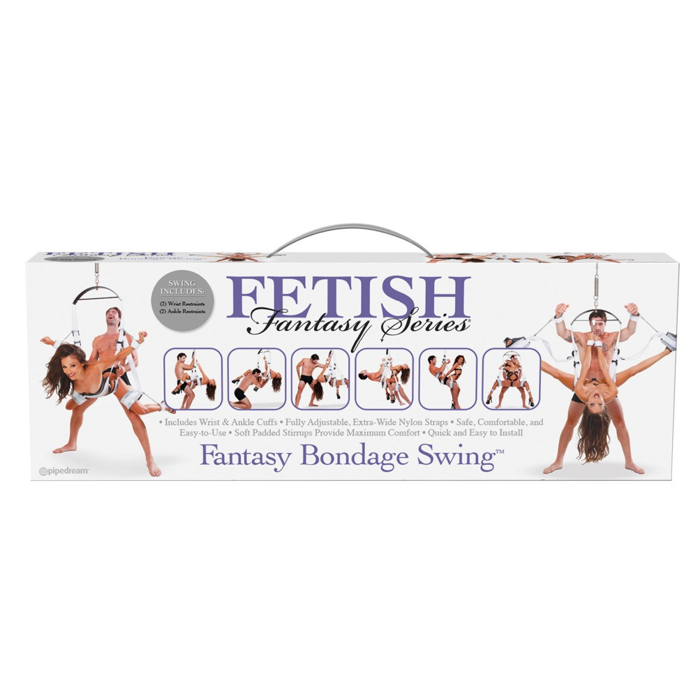 Секс качели Pipedream Fetish Fantasy Bondage Swing прочные, белые, фото №0 — секс шоп Украина, NO TABOO