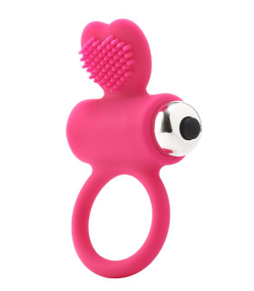Эрекционное кольцо с вибрацией Dream Toys FLIRTS COCKRING PINK - No Taboo