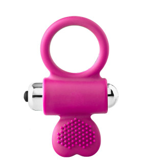 Эрекционное кольцо с вибрацией Dream Toys FLIRTS COCKRING PINK - No Taboo