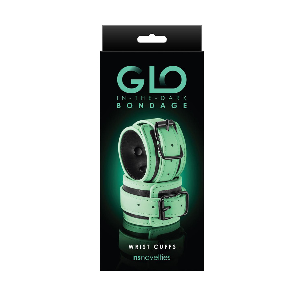 Наручники светящиеся в темноте NS Novelties GLO BONDAGE WRIST CUFF, фото №0 — секс шоп Украина, NO TABOO