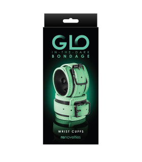 Наручники светящиеся в темноте NS Novelties GLO BONDAGE WRIST CUFF - No Taboo