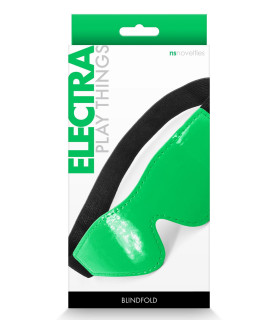 Маска на глаза NS Novelties Electra Blindfold чёрно-зелёная, One Size - No Taboo