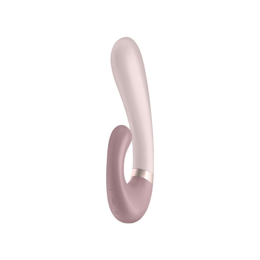 Двойной смарт вибратор с функцией нагрева Satisfyer Heat Wave Connect App Mauve фото №0 — секс игрушки: Украина, NO TABOO