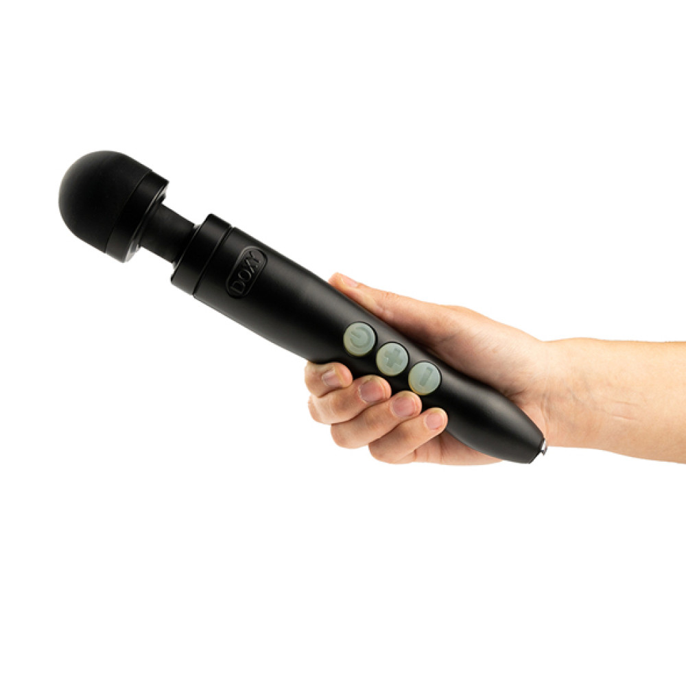 Массажер-микрофон Doxy Die Cast 3R Wand Vibrator, черный фото №3 — секс игрушки: Украина, NO TABOO