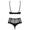 Комплект сексуальный Obsessive Sharlotte Set, размер L/XL, черный, фото №5 — секс шоп Украина, NO TABOO
