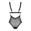 Боди эротический Obsessive Estiqua Teddy, размер M/L, черный, фото №4 — секс шоп Украина, NO TABOO