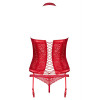 Корсет эротический Obsessive Flameria Corset, красный, размер S/M, фото №5 — секс шоп Украина, NO TABOO