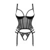 Корсет эротический Obsessive Lanelia Corset, размер M/L, черный, фото №5 — секс шоп Украина, NO TABOO
