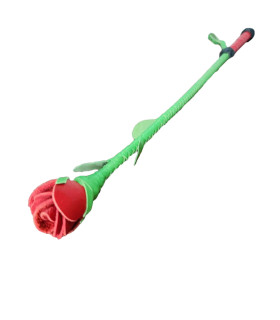 Стек роза кожаный Kid Grain Leather Rose Crop With Calf Leather Rose - No Taboo