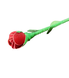 Стек роза кожаный Kid Grain Leather Rose Crop With Calf Leather Rose - No Taboo