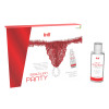 Набор лубрикант и трусики Intt Brazilian Panty красный, One Size, фото №2 — секс шоп Украина, NO TABOO