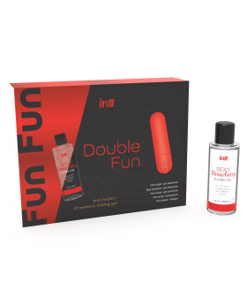 Набір для прелюдій INTT DOUBLE FUN, віброкуля та лубрикант - No Taboo