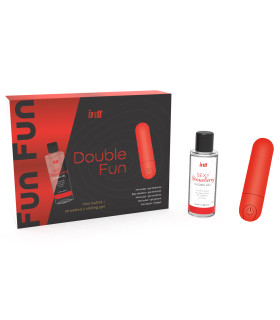 Набір для прелюдій INTT DOUBLE FUN, віброкуля та лубрикант - No Taboo