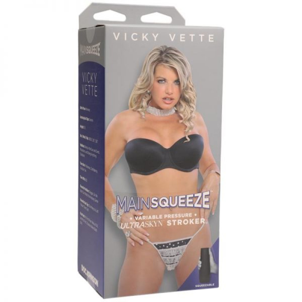 Мастурбатор в колбе киберкожа DOC JOHNSON Squeeze Vicky Vette Pussy фото №0 — секс игрушки: Украина, NO TABOO