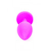 Анальная пробка силиконовая с синим камнем S Plug-Jewellery, 7 см х 2.7 см фото №6 — секс игрушки: Украина, NO TABOO