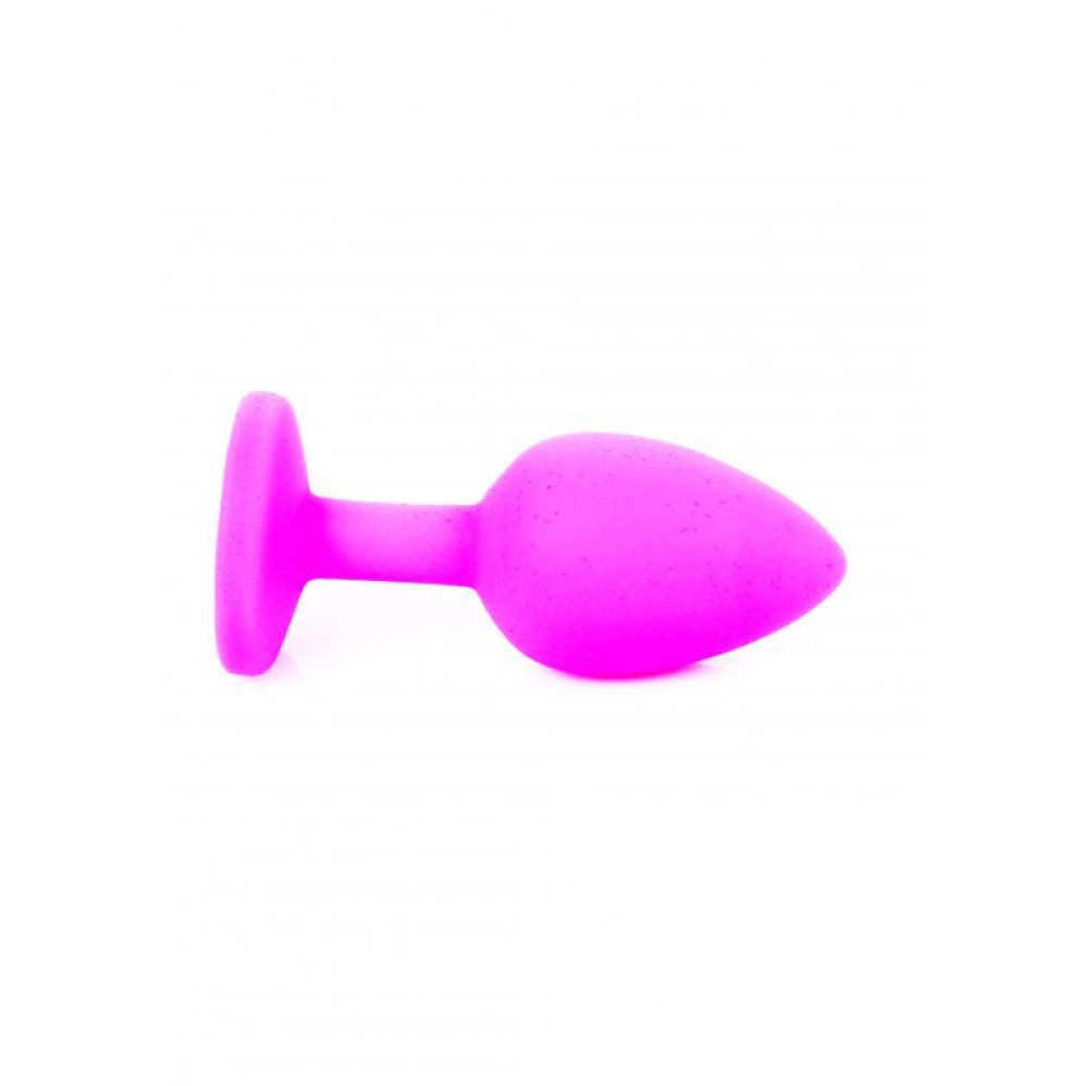 Анальная пробка силиконовая с синим камнем S Plug-Jewellery, 7 см х 2.7 см фото №7 — секс игрушки: Украина, NO TABOO