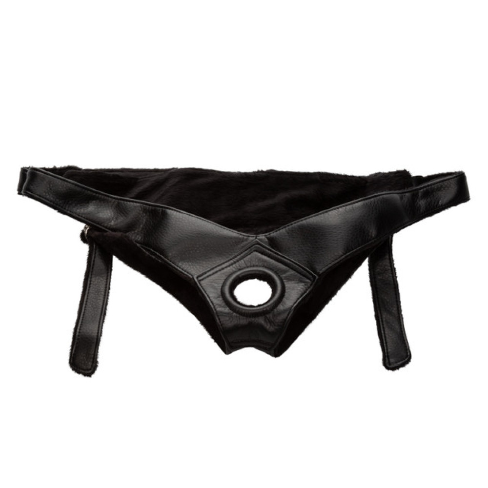 Трусики для страпона Universal Love Rider Platinum Harness, кожзам, черные фото №3 — секс игрушки: Украина, NO TABOO