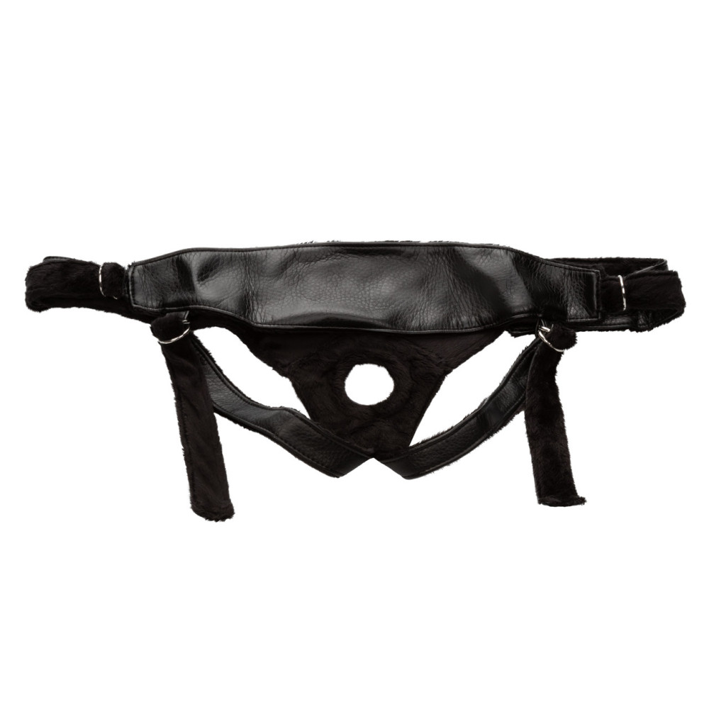 Трусики для страпона Universal Love Rider Platinum Harness, кожзам, черные фото №4 — секс игрушки: Украина, NO TABOO