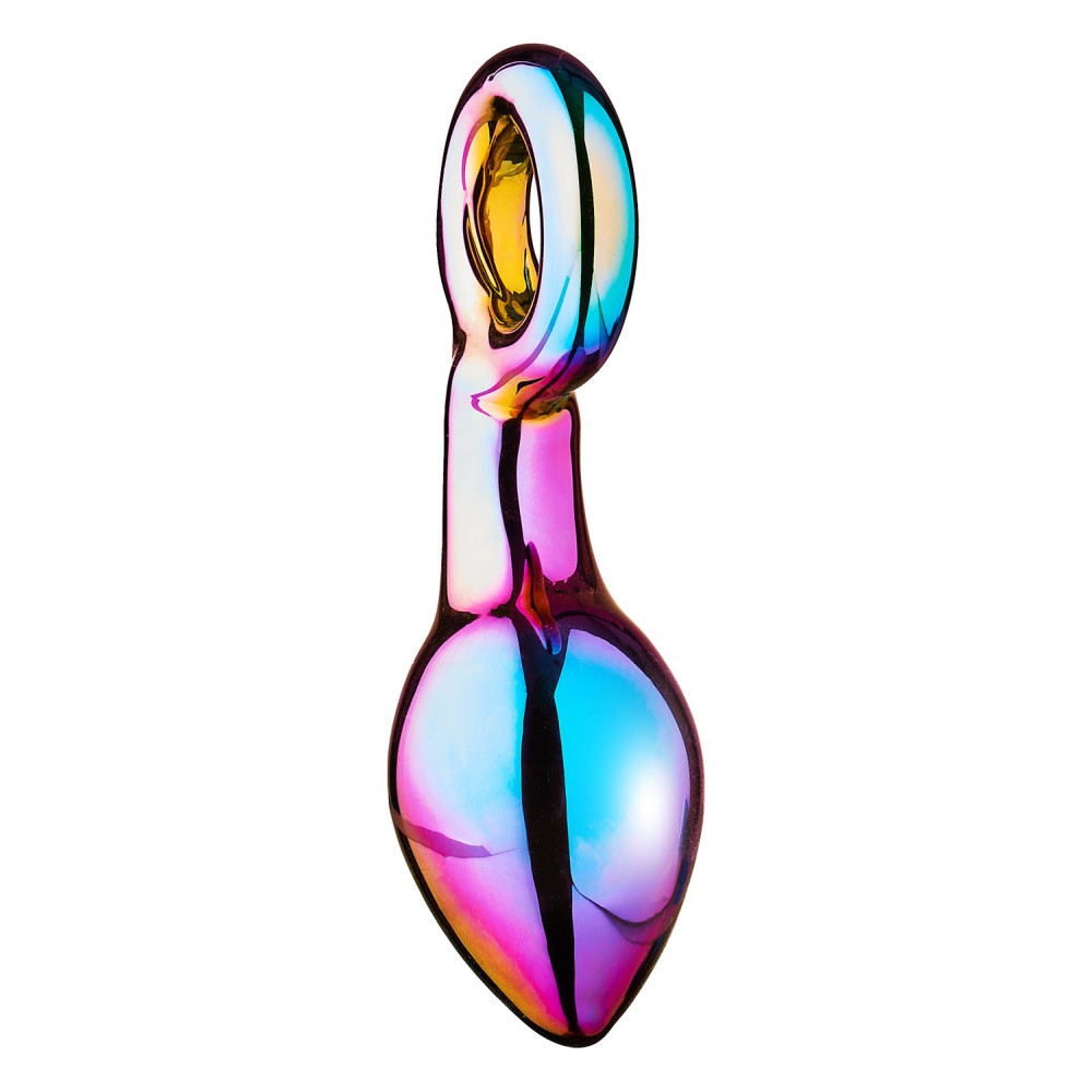 Анальный плаг из боросиликатного стекла GLAMOUR GLASS CHUNKY RING PLUG фото №4 — секс игрушки: Украина, NO TABOO