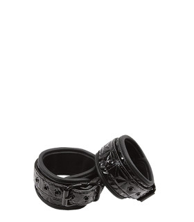 Поножі NS Novelties SINFUL BLACK ANKLE CUFFS, чорні - No Taboo