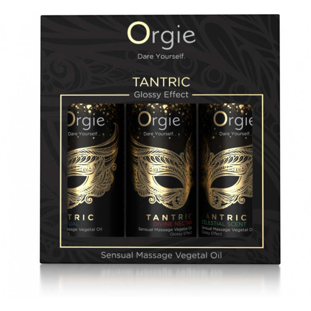 Набор мини массажных масел Tantric Orgie, 3 шт х 30 мл, фото №0 — секс шоп Украина, NO TABOO