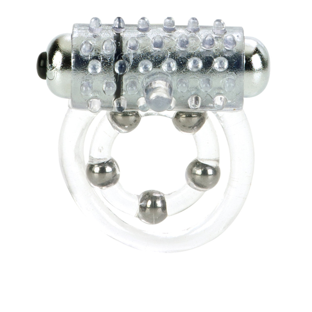 Эрекционное кольцо с вибрацией California Exotics 4 Bead Maximus Ring фото №2 — секс игрушки: Украина, NO TABOO