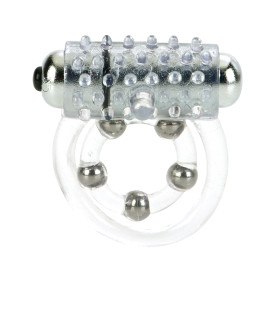 Эрекционное кольцо с вибрацией California Exotics 4 Bead Maximus Ring - No Taboo