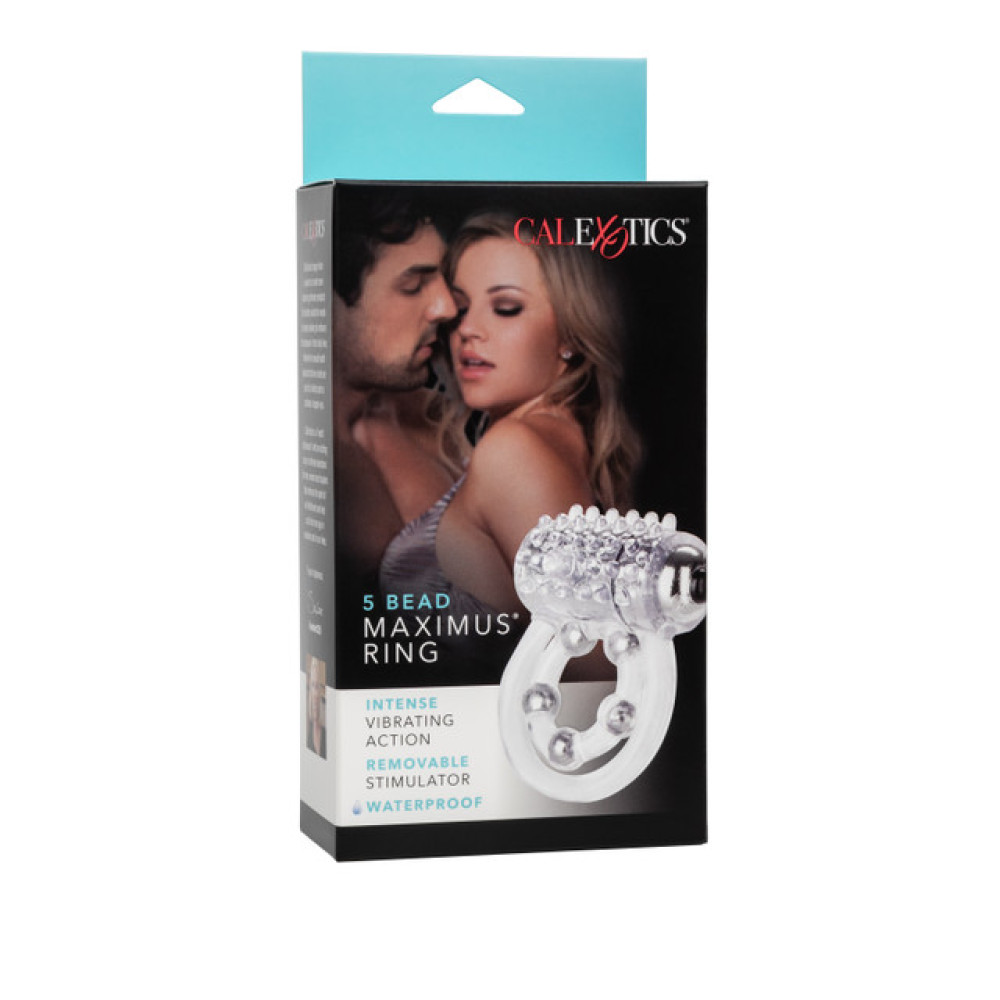 Эрекционное кольцо с вибрацией California Exotics 4 Bead Maximus Ring фото №5 — секс игрушки: Украина, NO TABOO