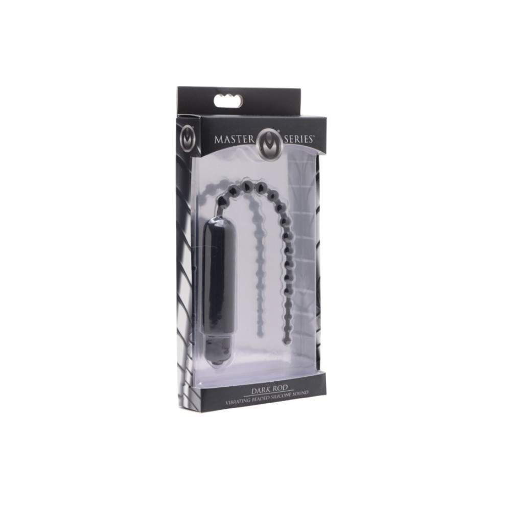 Вибратор для уретры Dark Rod Sounding Dilator - Black, фото №2 — секс шоп Украина, NO TABOO